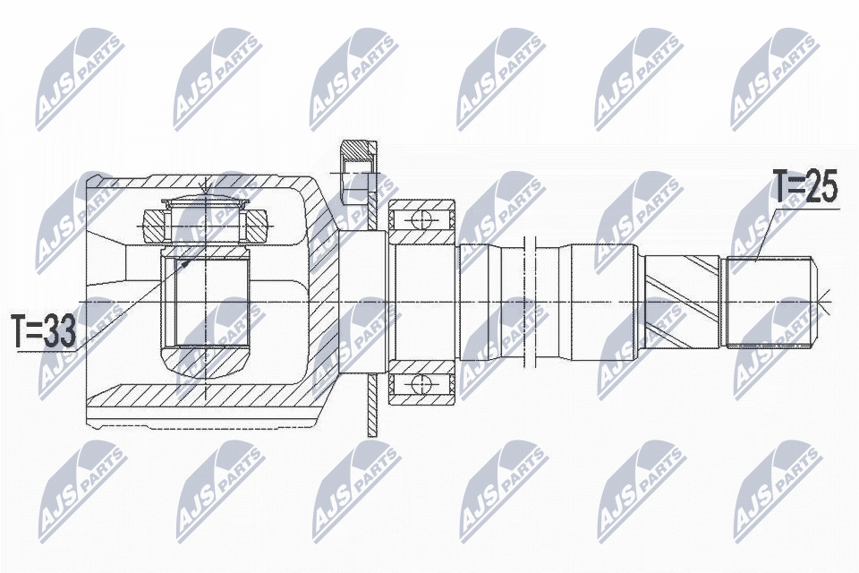 Kit giunti, Semiasse - NPW-FT-046 NTY