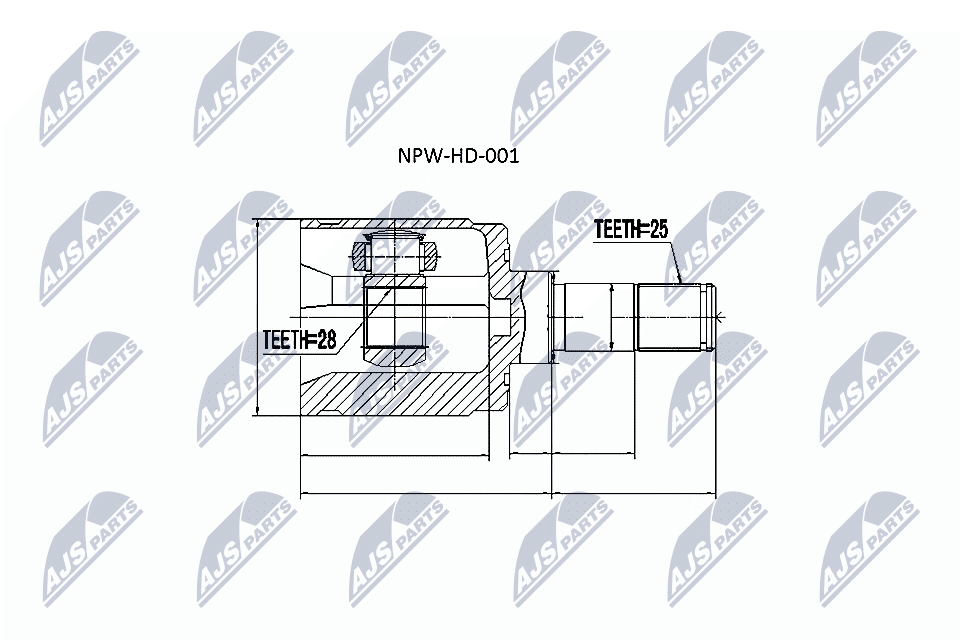 Joint Kit, drive shaft - NPW-HD-001 NTY