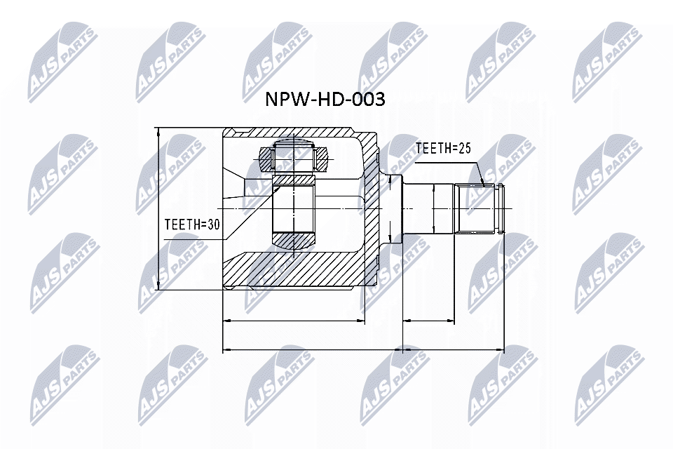 Gelenksatz, Antriebswelle - NPW-HD-003 NTY