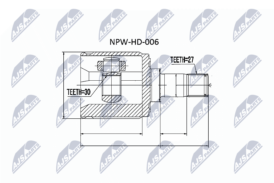 Kit giunti, Semiasse - NPW-HD-006 NTY