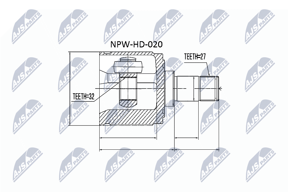 Joint Kit, drive shaft - NPW-HD-020 NTY