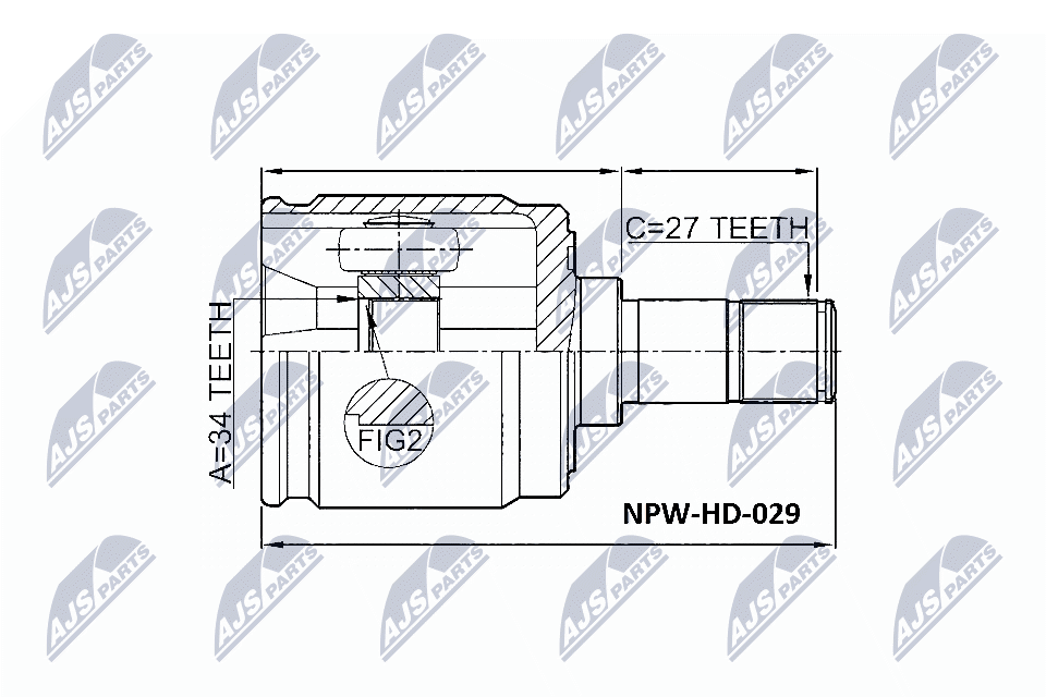 Joint Kit, drive shaft - NPW-HD-029 NTY