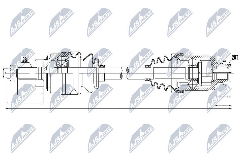 Drive Shaft - NPW-HD-042 NTY
