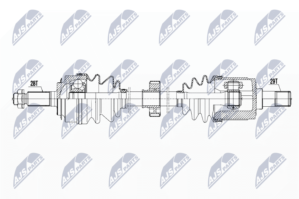 Albero motore/Semiasse - NPW-HD-043 NTY