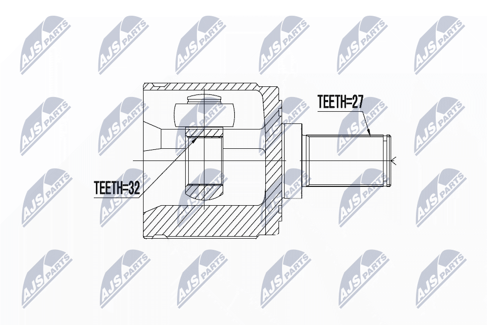 Kit giunti, Semiasse - NPW-HD-046 NTY