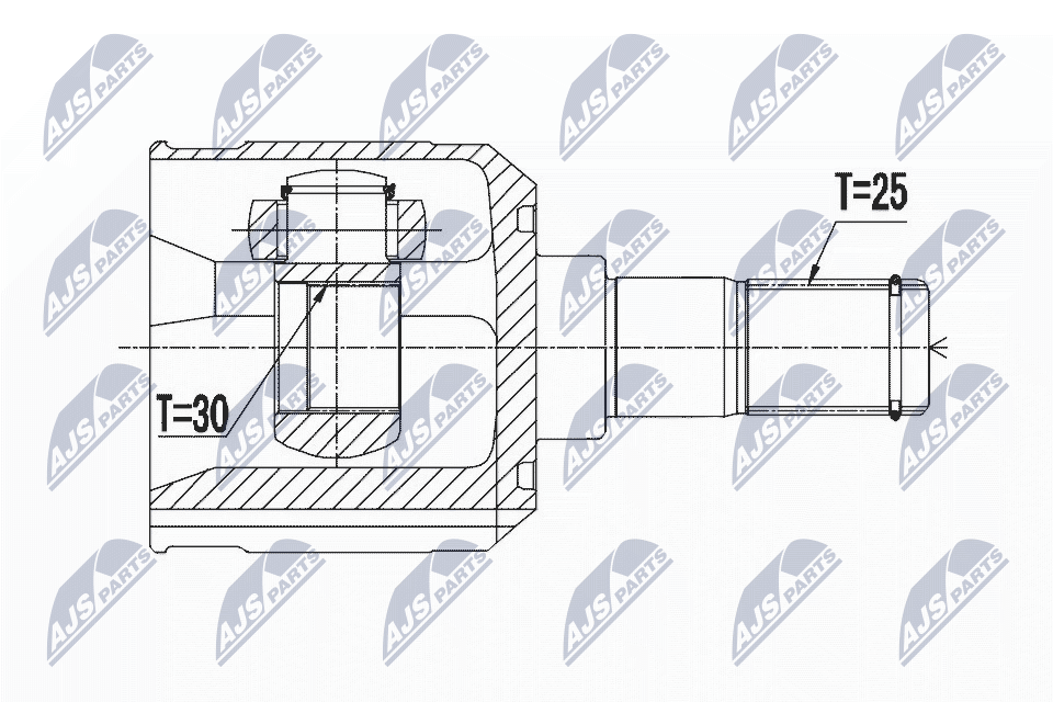 Joint Kit, drive shaft - NPW-HY-501 NTY
