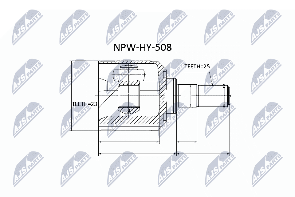 Gelenksatz, Antriebswelle - NPW-HY-508 NTY