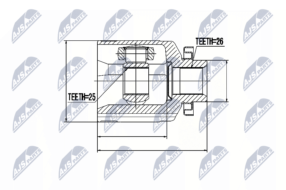 Joint Kit, drive shaft - NPW-HY-516 NTY