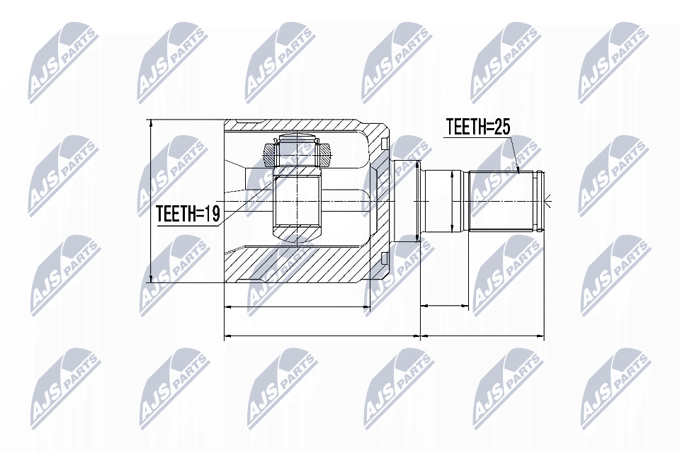 Kit giunti, Semiasse - NPW-HY-518 NTY