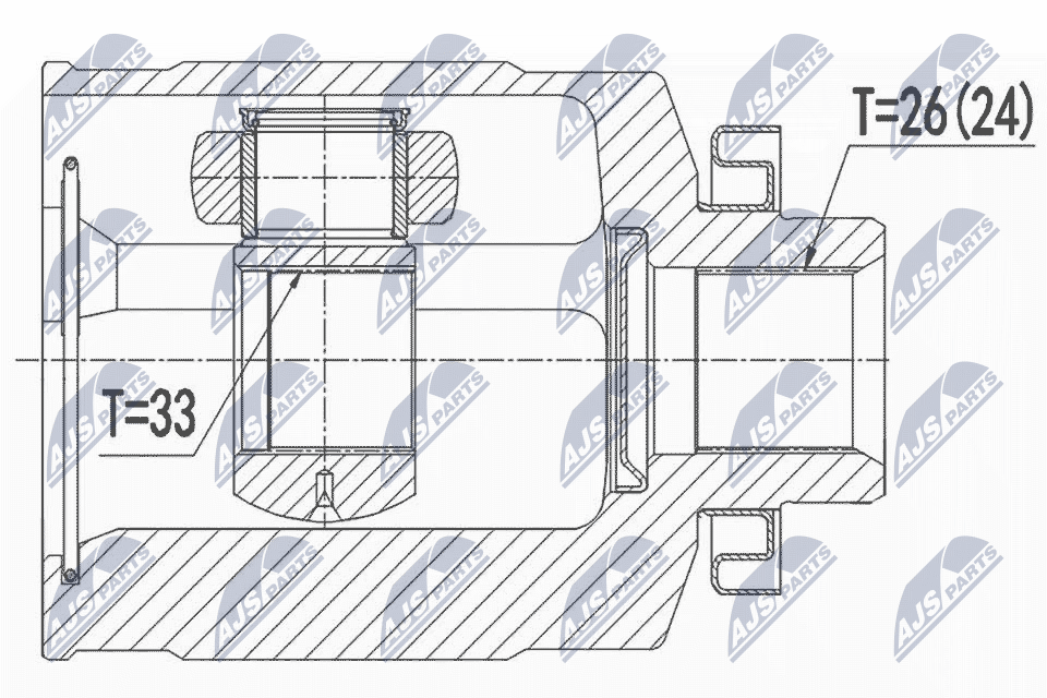 Joint Kit, drive shaft - NPW-HY-530 NTY