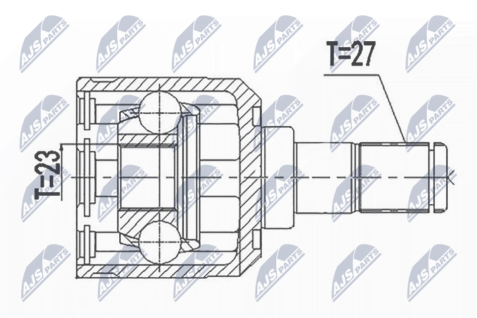 Kit giunti, Semiasse - NPW-HY-596 NTY