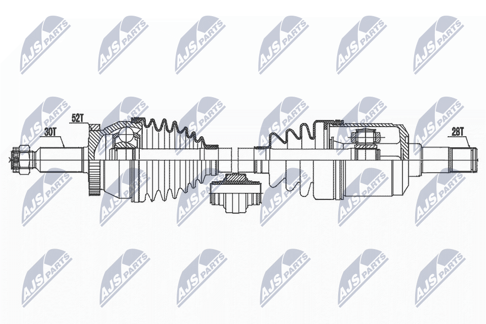 kardaninis velenas - NPW-HY-597 NTY
