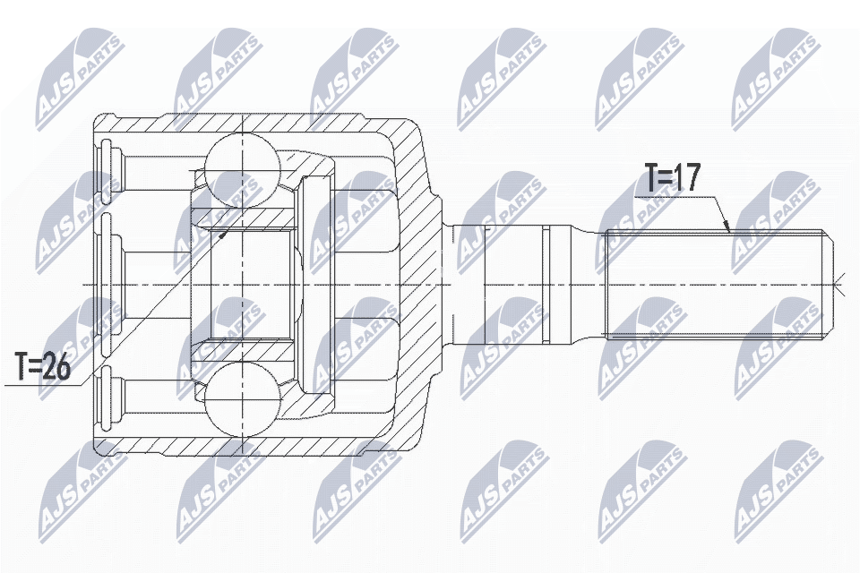 Gelenksatz, Antriebswelle - NPW-IS-006 NTY