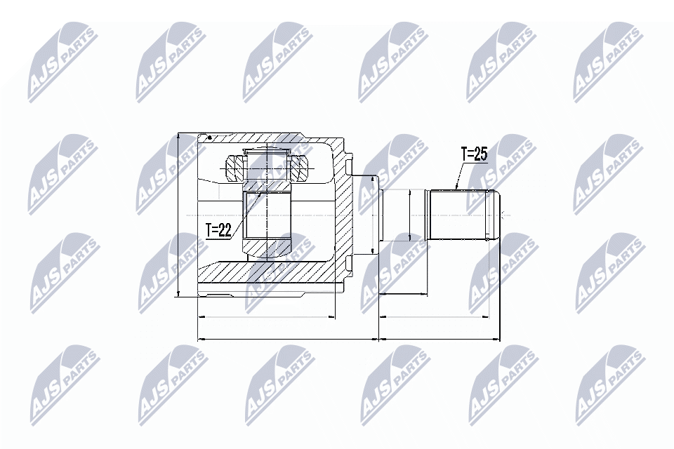 Gelenksatz, Antriebswelle - NPW-KA-314 NTY