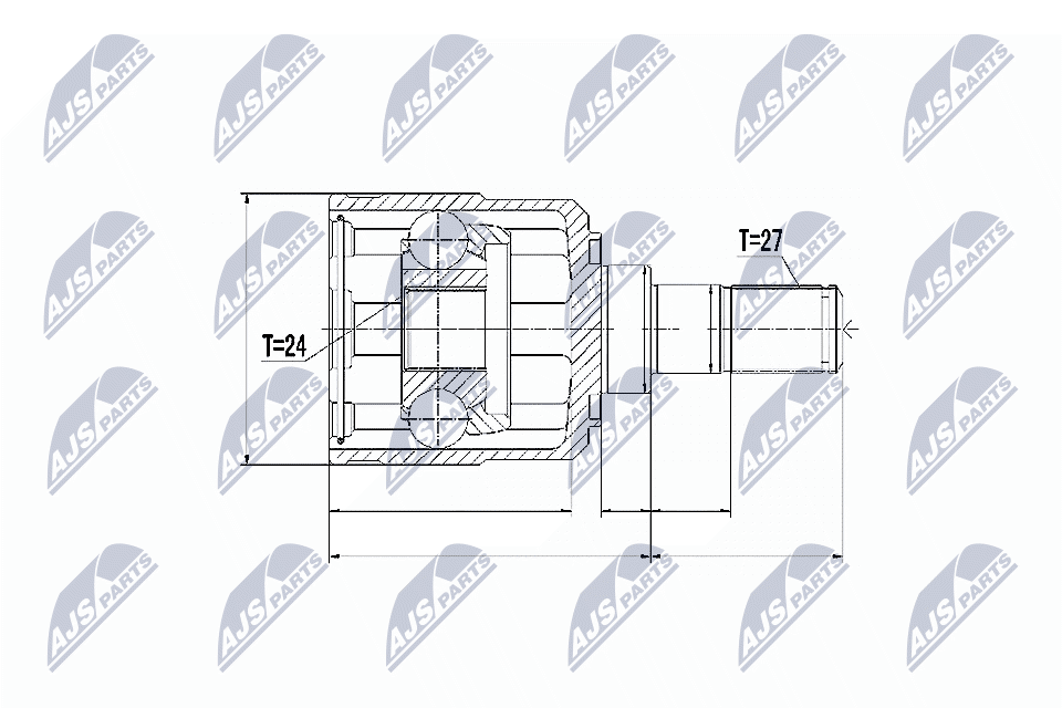 Gelenksatz, Antriebswelle - NPW-KA-328 NTY