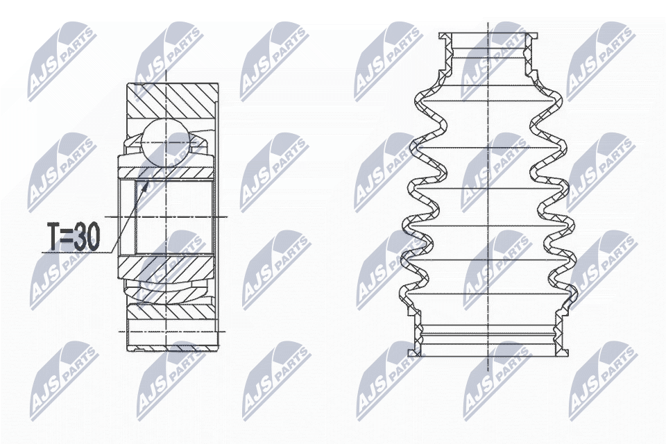 Joint Kit, drive shaft - NPW-KA-336 NTY