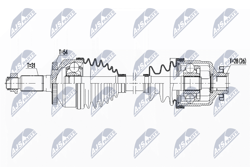 Drive Shaft - NPW-KA-380 NTY