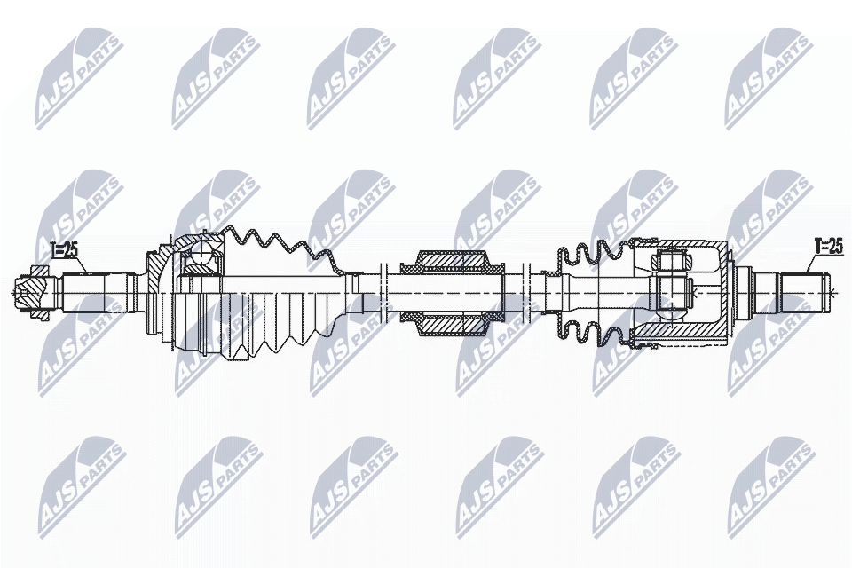 Приводной вал - NPW-KA-394 NTY