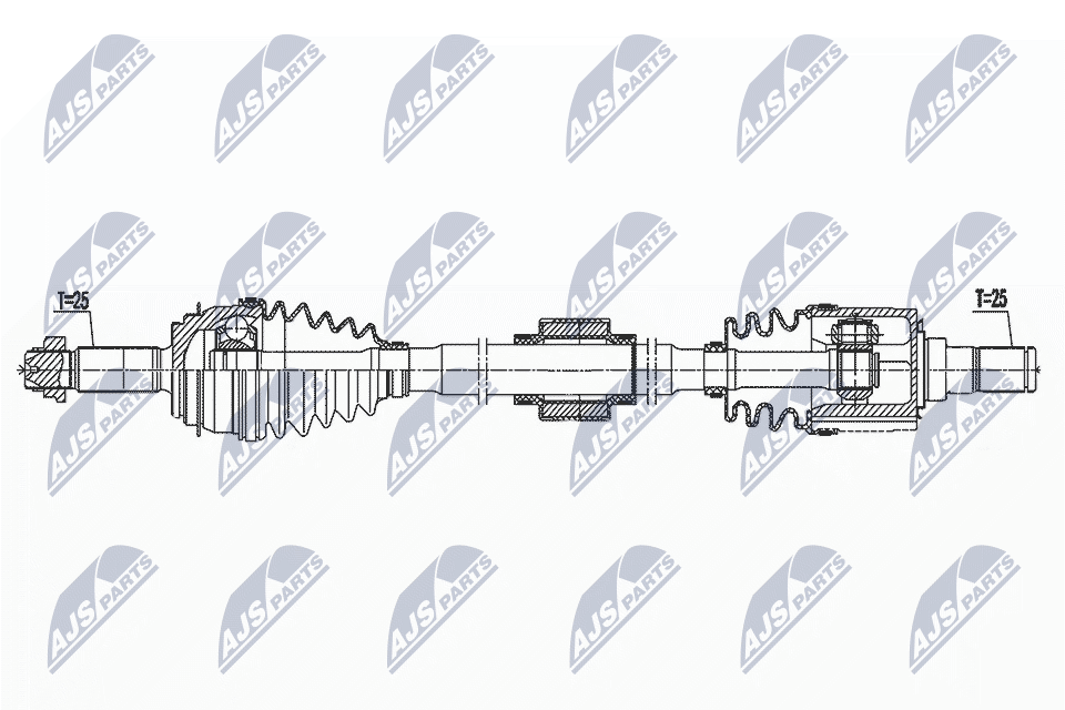 kardaninis velenas - NPW-KA-396 NTY
