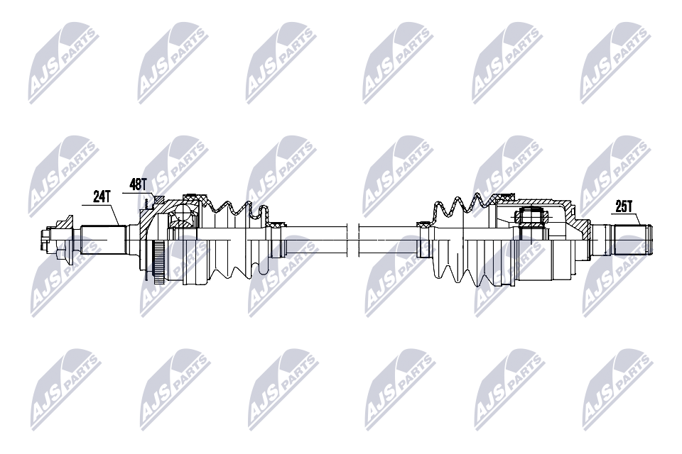 kardaninis velenas - NPW-KA-404 NTY