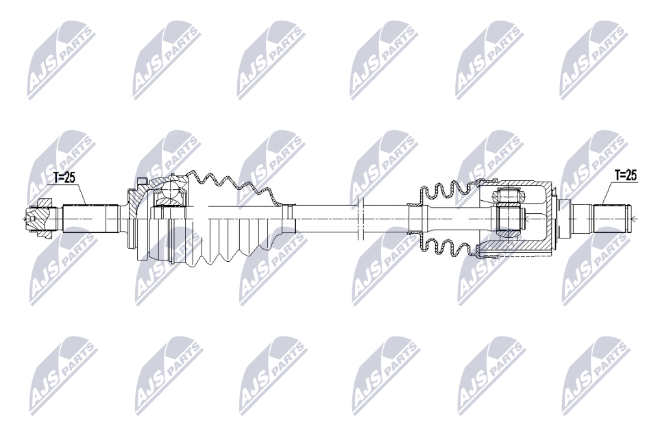 Приводной вал - NPW-KA-410 NTY