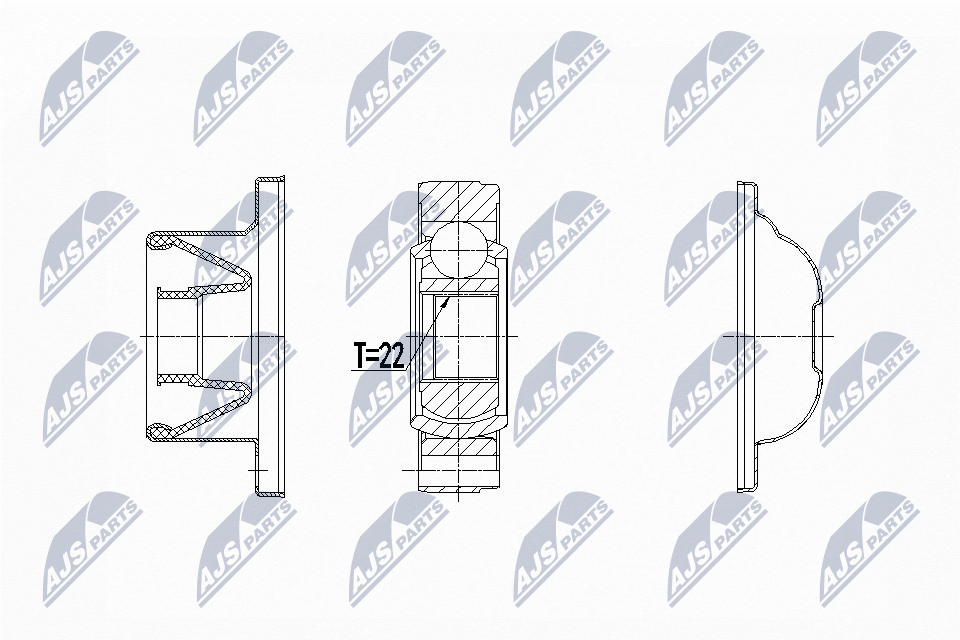 Gelenksatz, Antriebswelle - NPW-LR-020 NTY