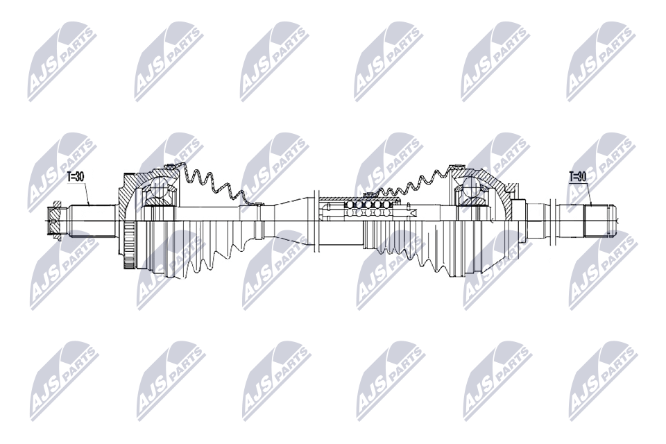 Albero motore/Semiasse - NPW-LR-045 NTY