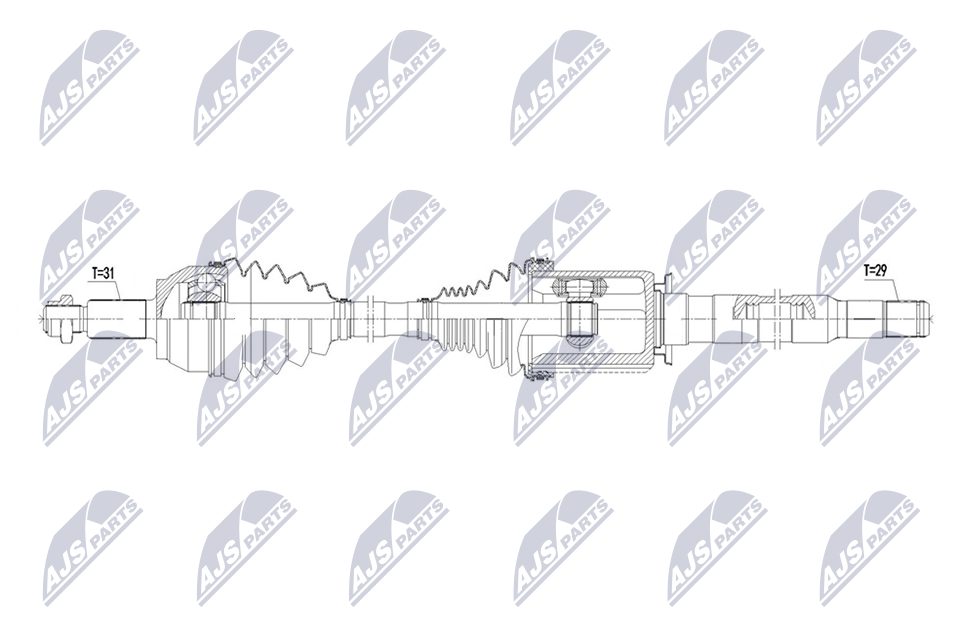 Albero motore/Semiasse - NPW-LR-049 NTY