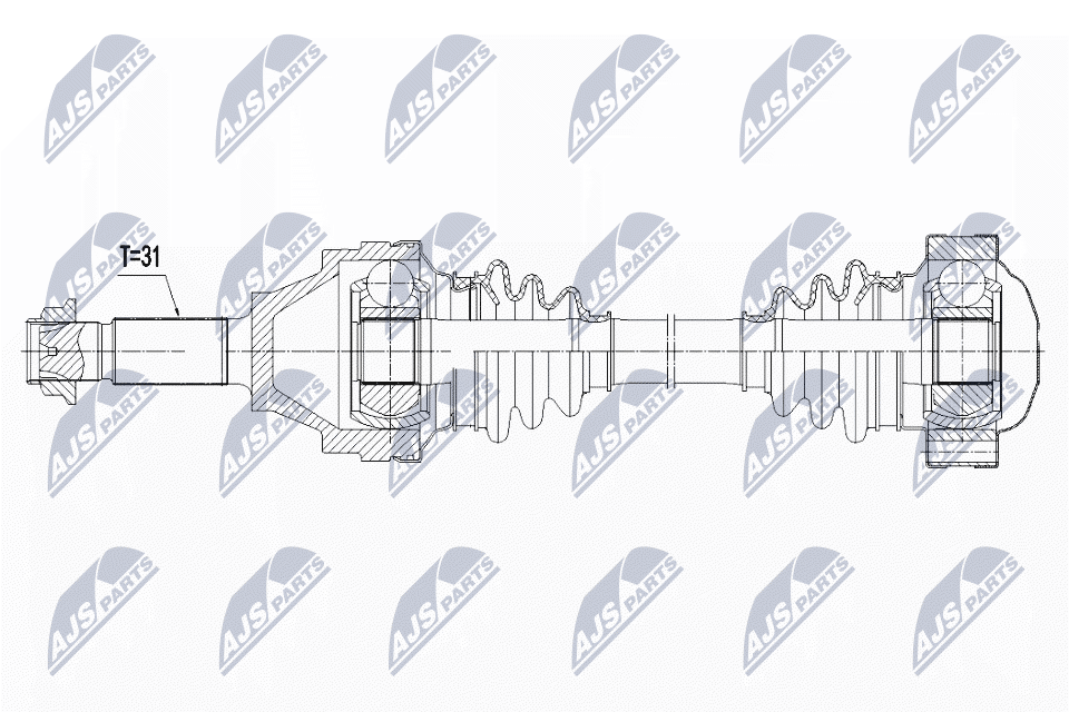 Albero motore/Semiasse - NPW-MA-001 NTY