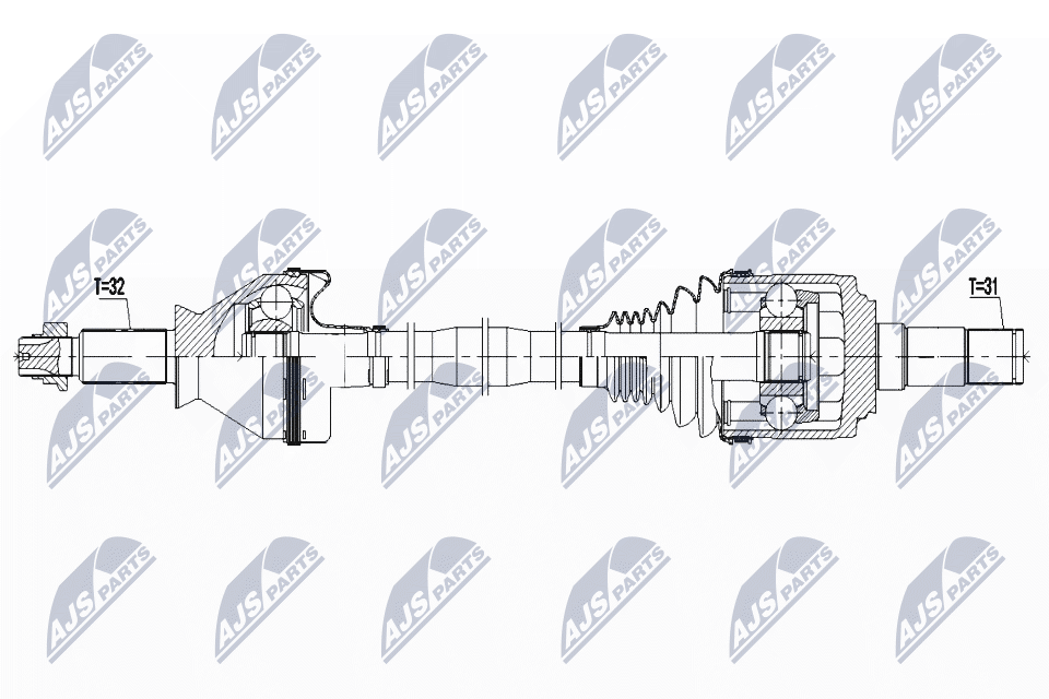 Albero motore/Semiasse - NPW-MA-004 NTY