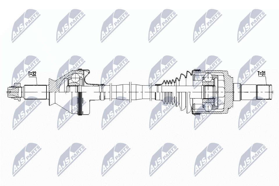 Albero motore/Semiasse - NPW-MA-005 NTY