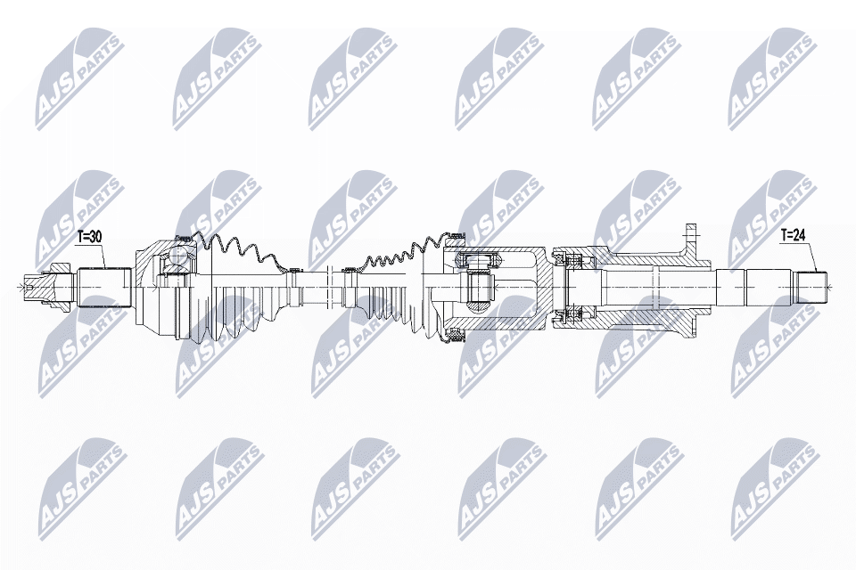 Albero motore/Semiasse - NPW-MA-008 NTY