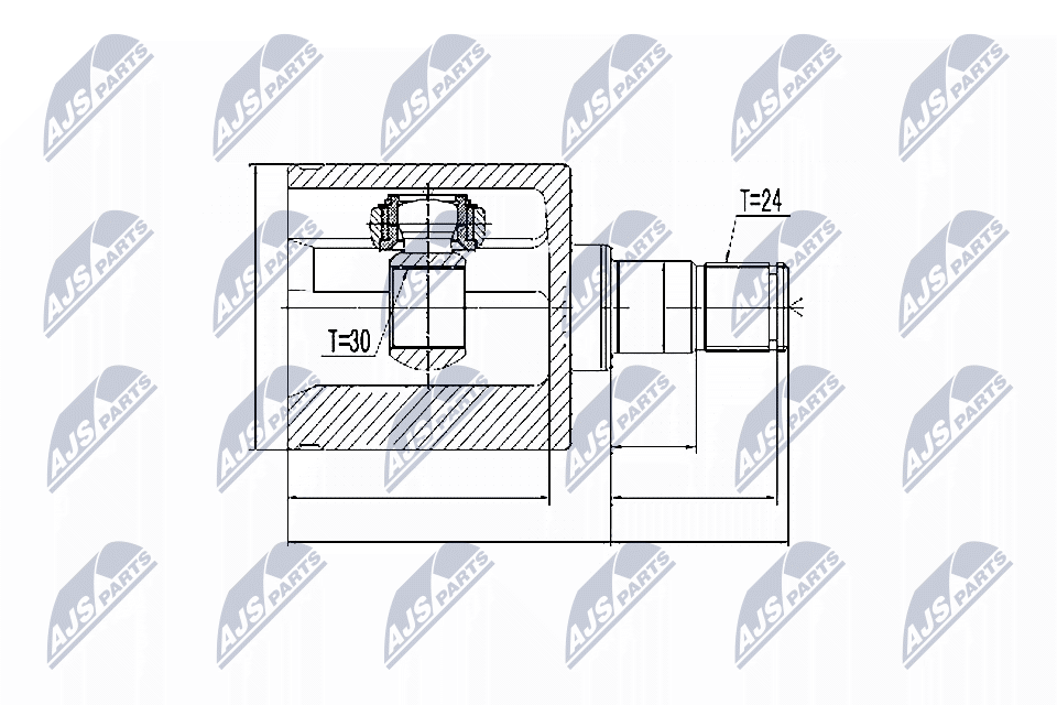 Gelenksatz, Antriebswelle - NPW-ME-025 NTY