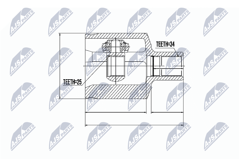 Joint Kit, drive shaft - NPW-ME-033 NTY