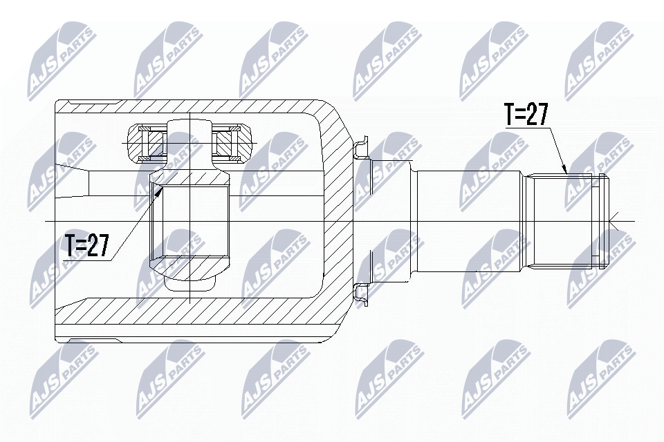 Kit giunti, Semiasse - NPW-ME-043 NTY