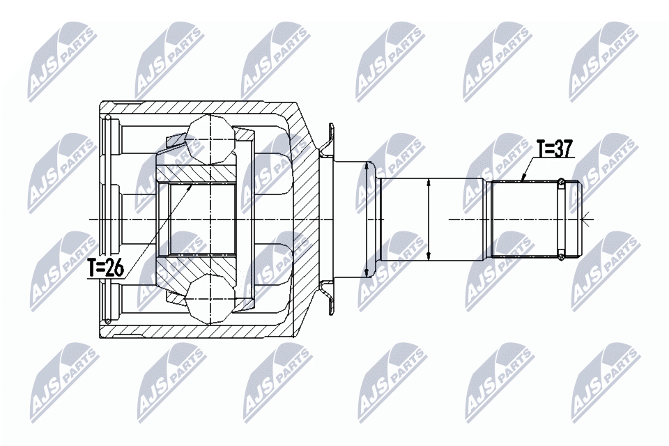 Kit giunti, Semiasse - NPW-ME-057 NTY
