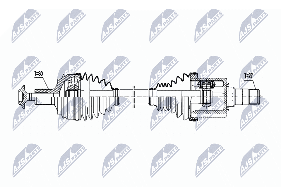 Albero motore/Semiasse - NPW-ME-063 NTY