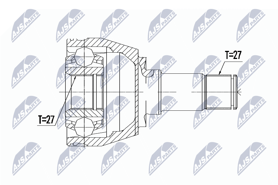 Kit giunti, Semiasse - NPW-ME-081 NTY
