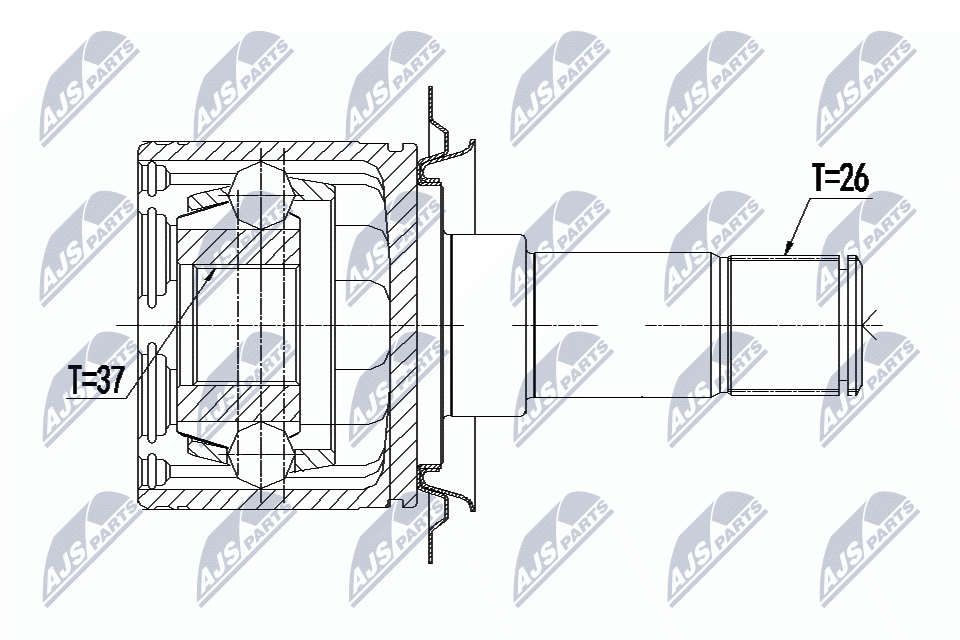 Kit giunti, Semiasse - NPW-ME-094 NTY