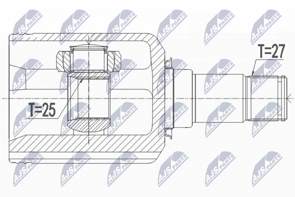 Kit giunti, Semiasse - NPW-ME-099 NTY