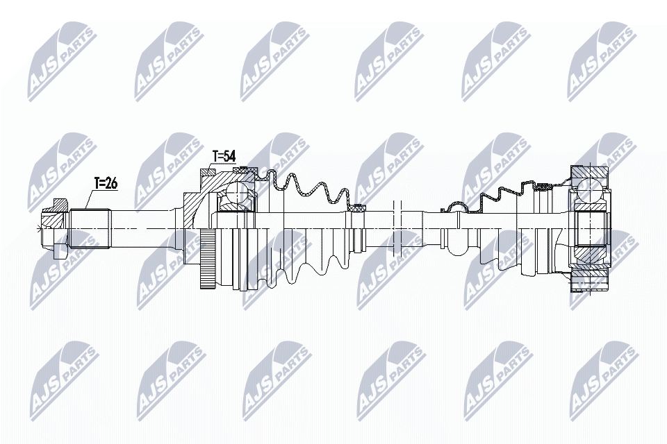 Albero motore/Semiasse - NPW-ME-100 NTY