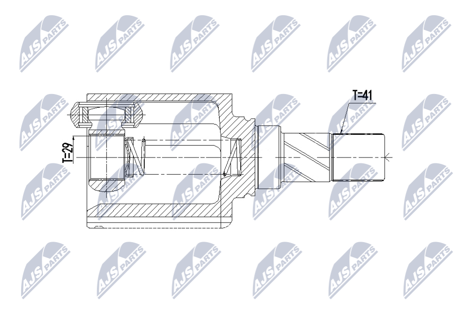 Gelenksatz, Antriebswelle - NPW-ME-167 NTY