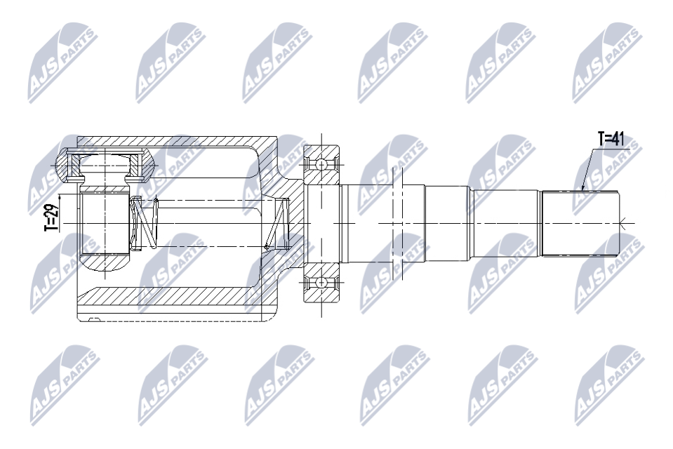 Gelenksatz, Antriebswelle - NPW-ME-169 NTY