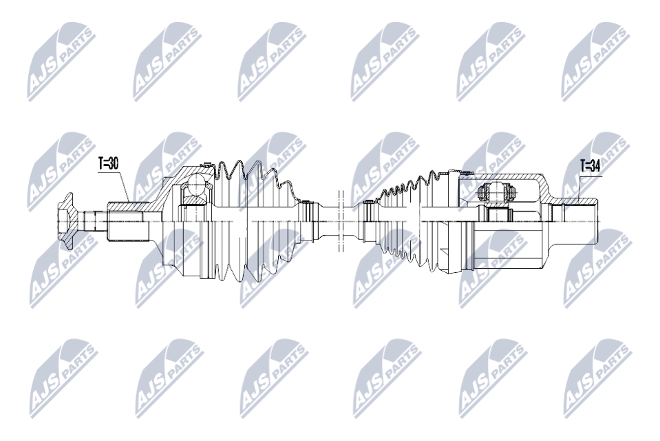 kardaninis velenas - NPW-ME-180 NTY