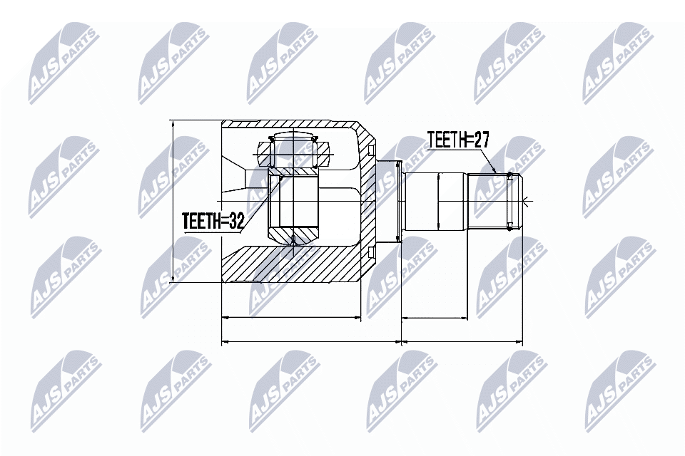 Kit giunti, Semiasse - NPW-MS-036 NTY