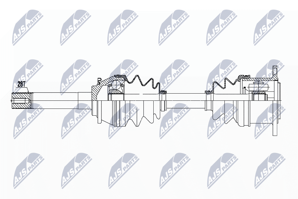 Приводной вал - NPW-MS-051 NTY