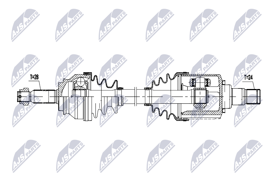 Albero motore/Semiasse - NPW-MS-084 NTY