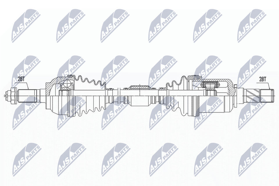 Albero motore/Semiasse - NPW-MZ-060 NTY
