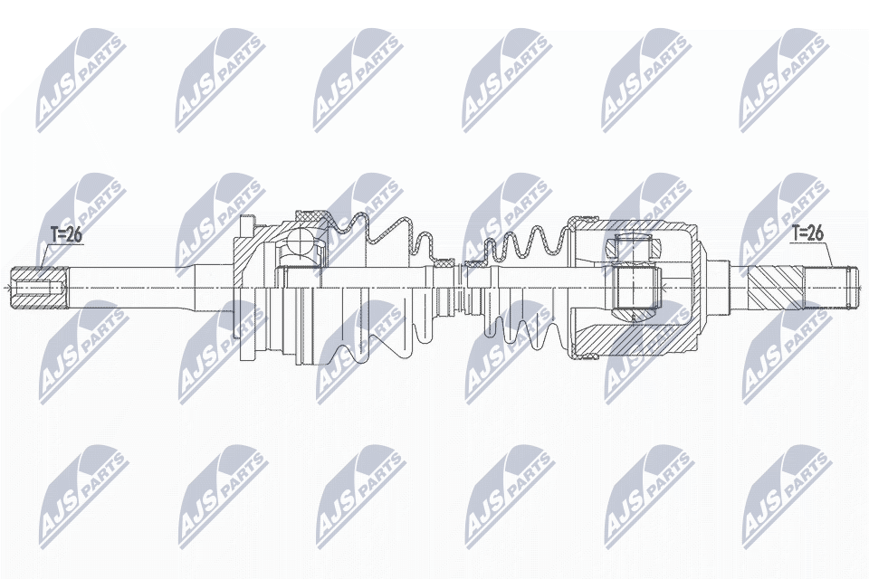 Albero motore/Semiasse - NPW-MZ-066 NTY