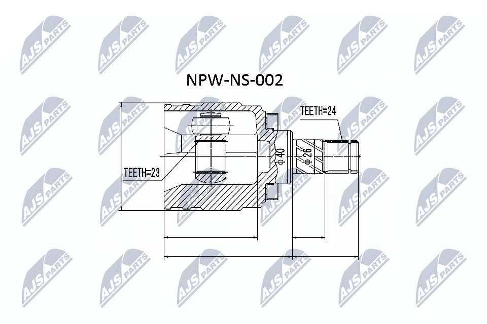 Joint Kit, drive shaft - NPW-NS-002 NTY
